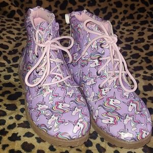 Brand new girls unicorn combat boots